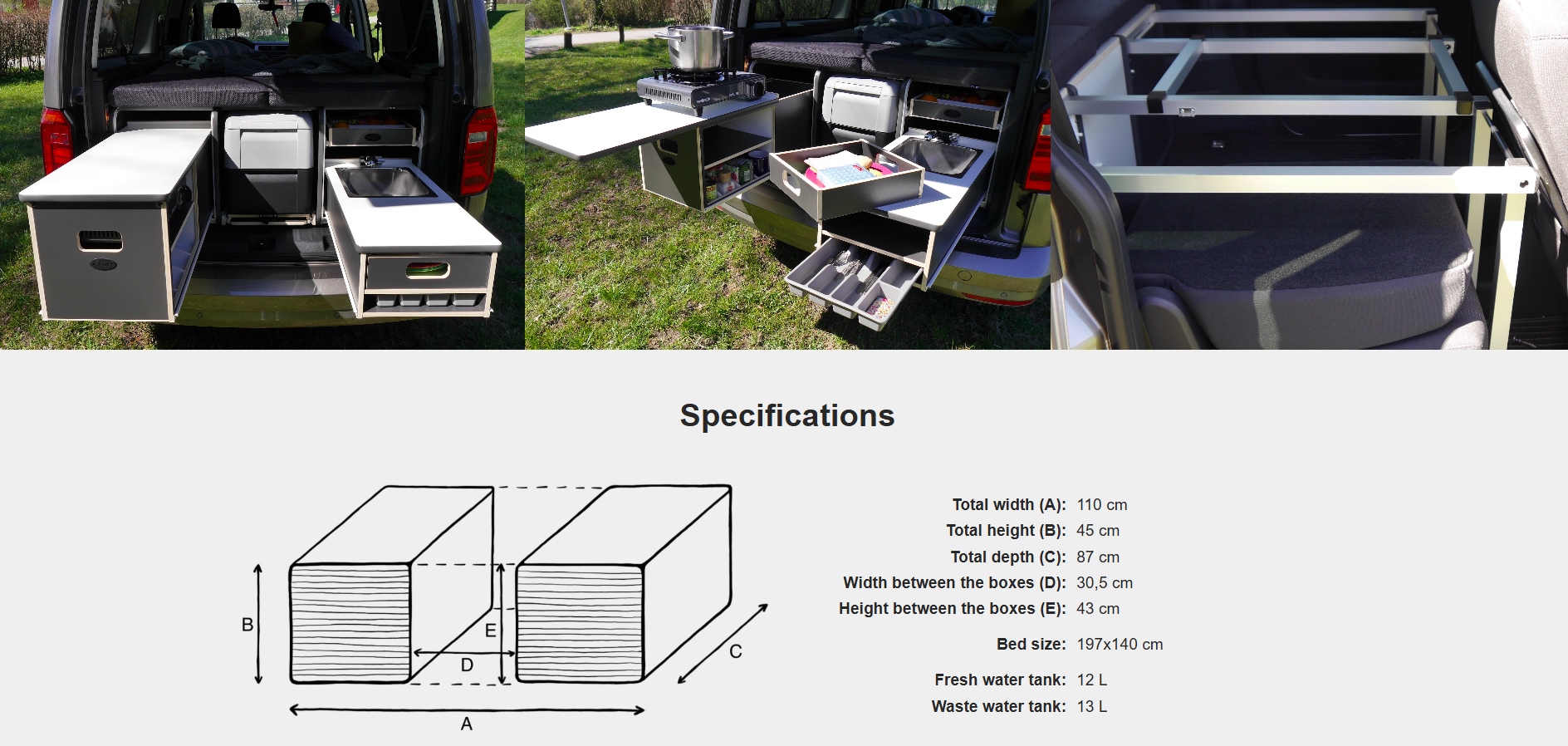 FLIP Camping Box - Luksuriøst Campervan Modul