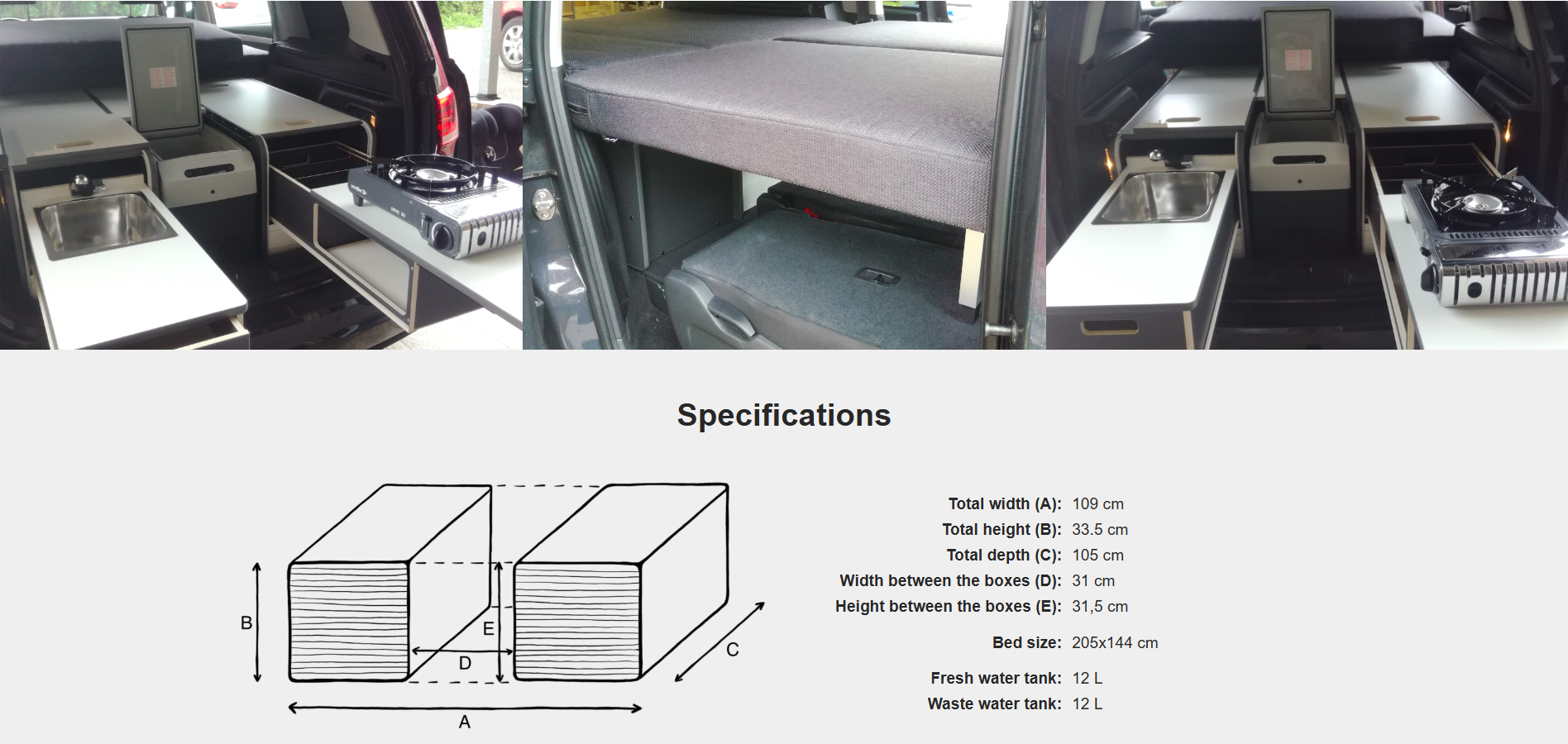 FLIP Camping Box - Luksuriøst Campervan Modul