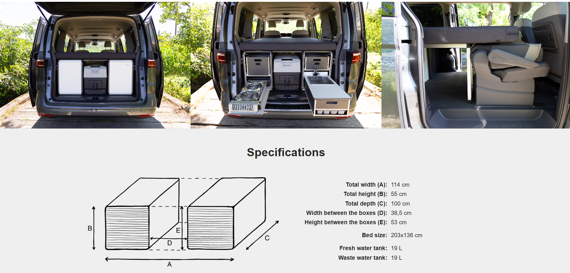 FLIP Camping Box - Luksuriøst Campervan Modul
