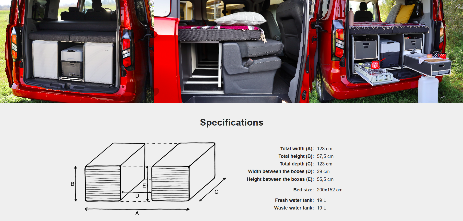 FLIP Camping Box - Luksuriøst Campervan Modul