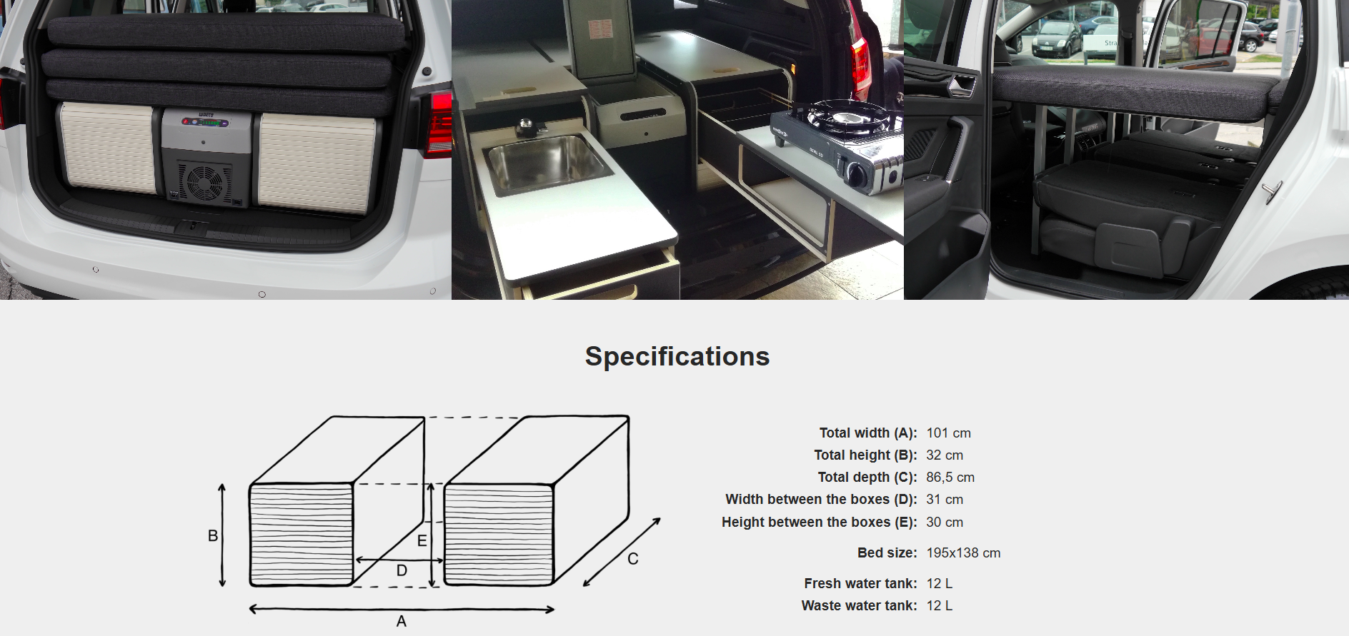 FLIP Camping Box - Luksuriøst Campervan Modul