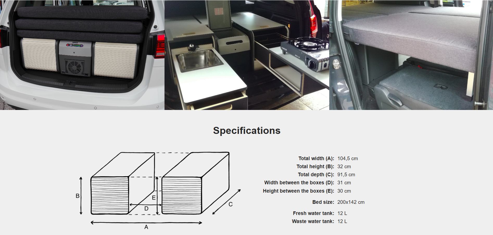FLIP Camping Box - Luksuriøst Campervan Modul