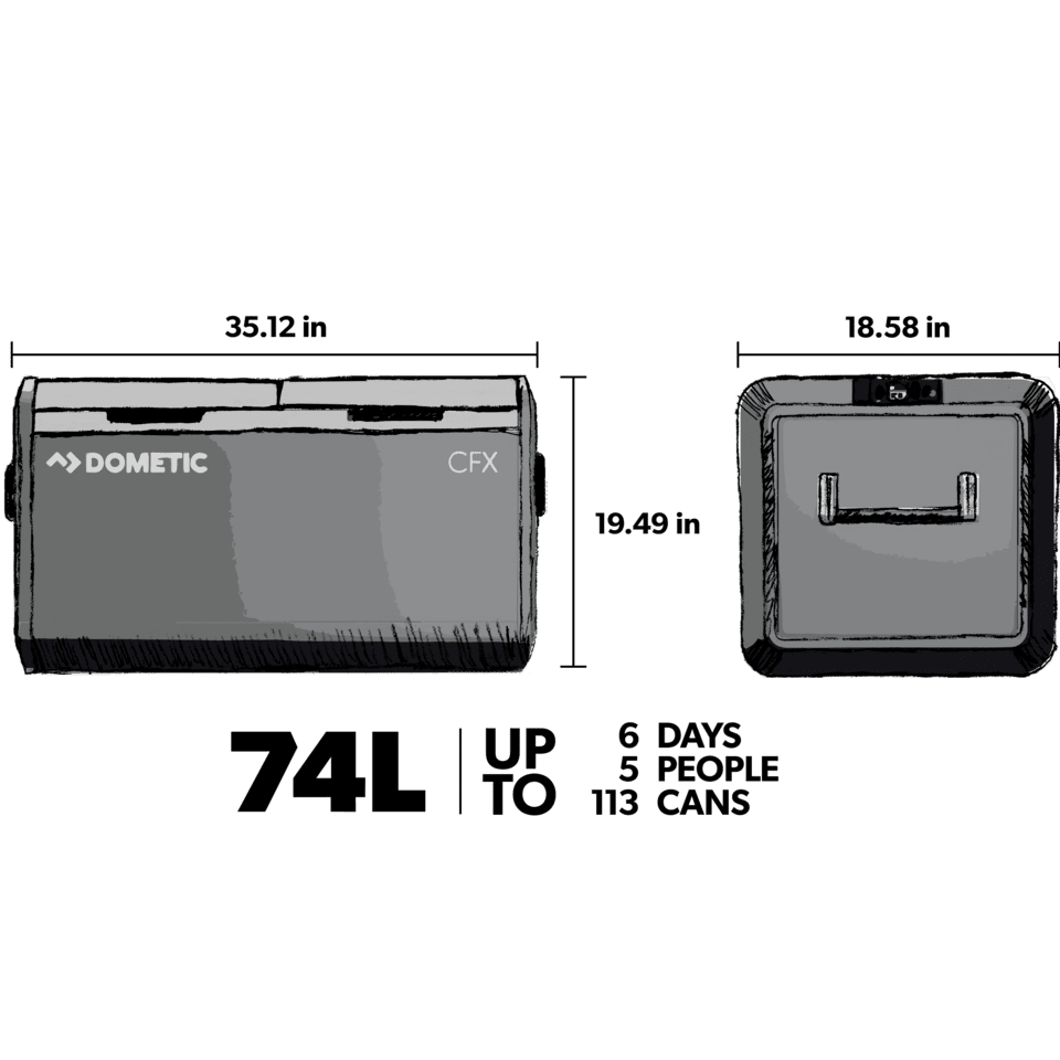 Dometic CFX3 75DZ Dubbel kyl/frys