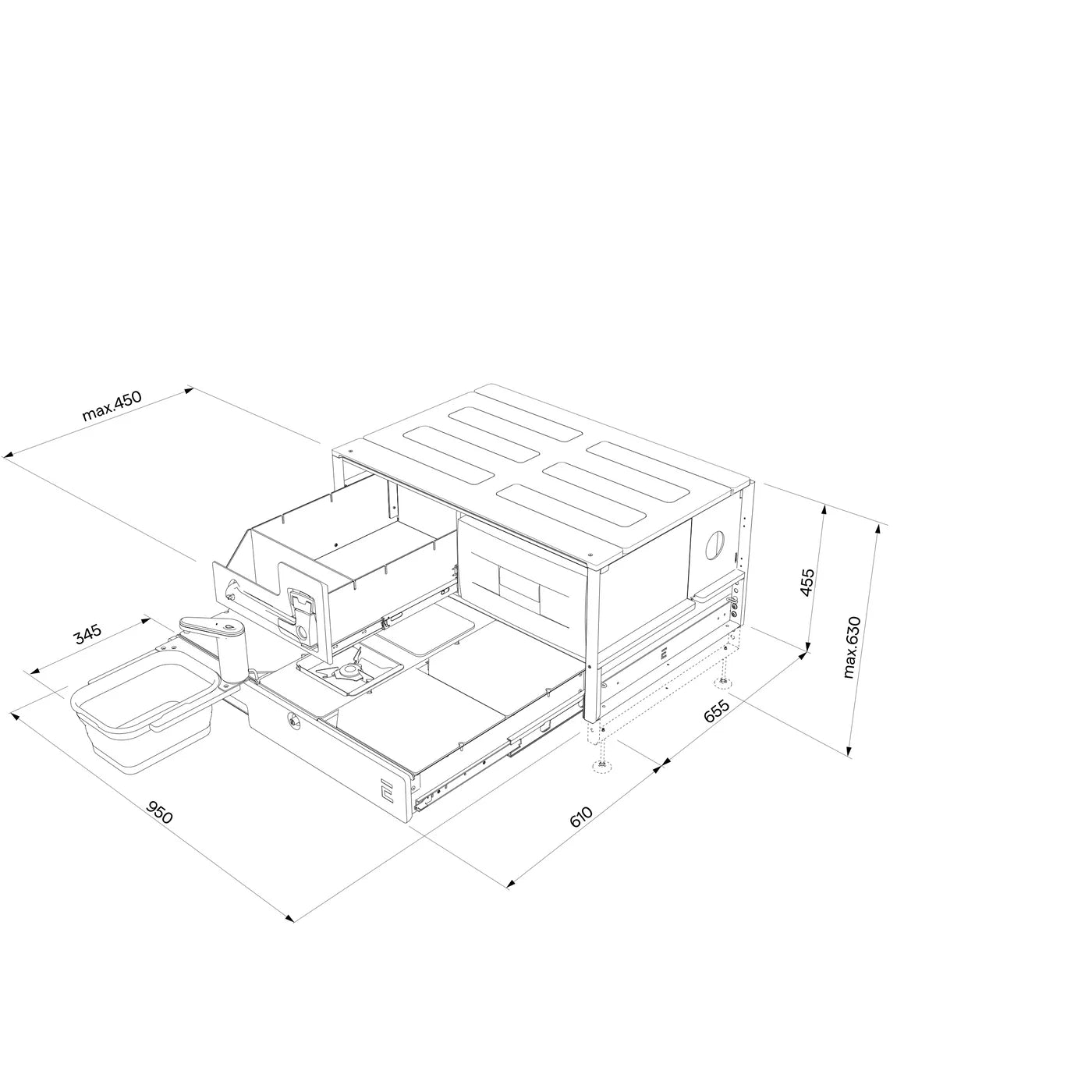 EGOE Nestbox M-X - Kitchen set